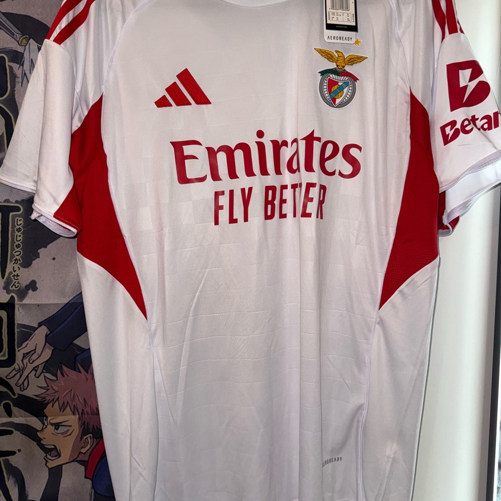Adidas SLB White Soccer Jersey